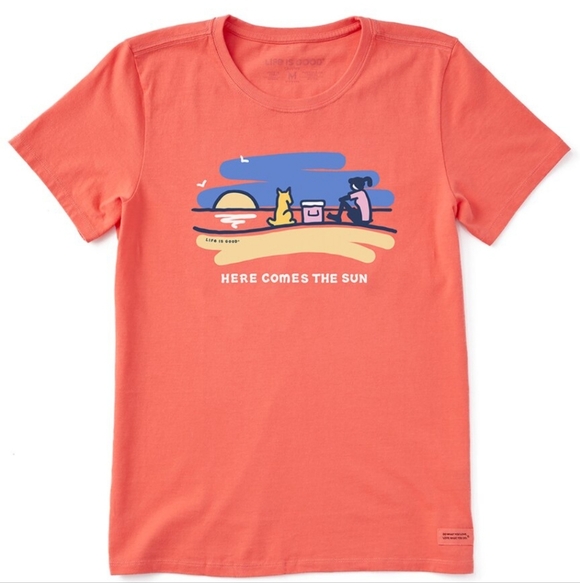 Life Is Good Tops - Life Is Good Adult Crusher Life Tee, Medium